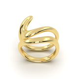 Fluid Curve Diamond Ring