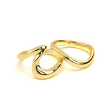 Fluid Curve Diamond Ring
