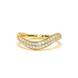 Pave Diamond Leher Ring