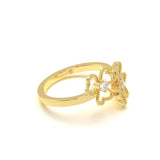 Twin Clover Diamond Ring