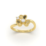 Clover  Diamond Ring