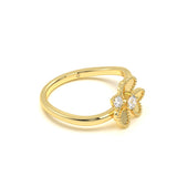 Clover  Diamond Ring