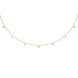 Round 0.75ct Floating Diamond Necklace