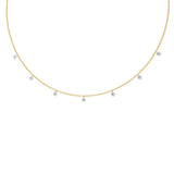 Round 0.75ct Floating Diamond Necklace