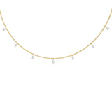 Pear 0.70ct Floating Diamond Necklace