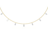 Marquise Floating Diamond Necklace