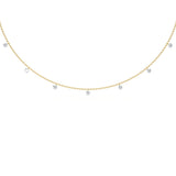 Round 0.70ct Floating Diamond Necklace