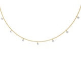 Round 0.70ct Floating Diamond Necklace