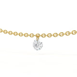 Round 0.70ct Floating Diamond Necklace