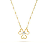Floral Heart Diamond Pendant