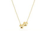 Dual Clover Diamond Pendant