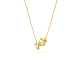 Dual Clover Diamond Pendant