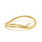 Marquise Diamond Leher Bracelet