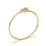 Oval Solitaire Diamond Bracelet