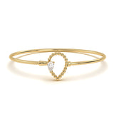 Pear Solitaire Diamond Bracelet