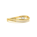 Marquise Diamond Curve Bangle