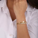 Marquise Diamond Curve Bangle