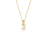 E Initial Diamond Pendant