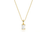 E Initial Diamond Pendant