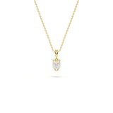 U Diamond-Cut Initial Pendant