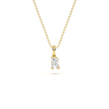 R Initial Diamond Pendant