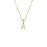 A Diamond-Cut Initial Pendant
