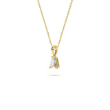 A Diamond-Cut Initial Pendant