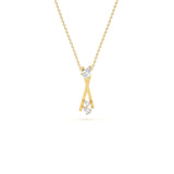 Pear Crossover Pendant