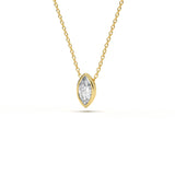 Marquise Bezel Diamond Pendant