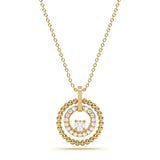 Halo Solitaire Diamond Pendant
