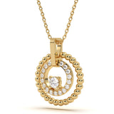 Halo Solitaire Diamond Pendant