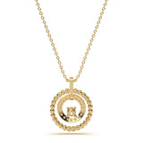 Halo Solitaire Diamond Pendant