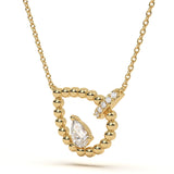 Pear Solitaire Diamond Pendant
