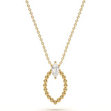 Marquise Solitaire Diamond Pendant