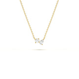 Dual Solitaire Diamond Pendant