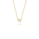 Dual Solitaire Diamond Pendant