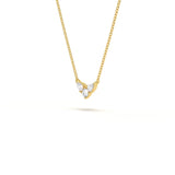 Delicate Solitaire Diamond Pendant