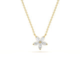 Marquise Diamond Floral Pendant