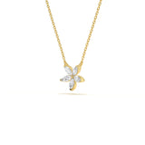 Marquise Diamond Floral Pendant