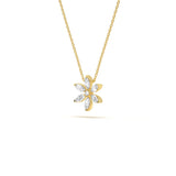 Aurora Diamond Floral Pendant