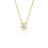 Clover Pear Diamond Pendant