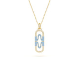 MIJA Pave Enamel Pendant