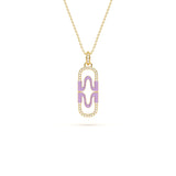 MIJA Pave Enamel Pendant