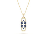 MIJA Pave Enamel Pendant