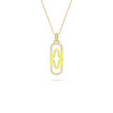 MIJA Pave Enamel Pendant