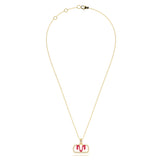MIJA Enamel Diamond Pendant