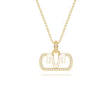 MIJA Enamel Diamond Pendant