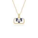 MIJA Enamel Diamond Pendant