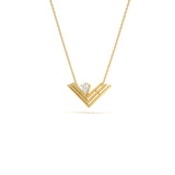 Mija Chevron Pendant