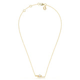 Oval Line Diamond Pendant
